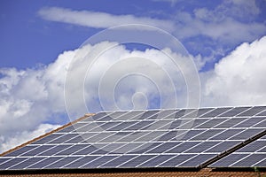 Solar cells for power production on a roof