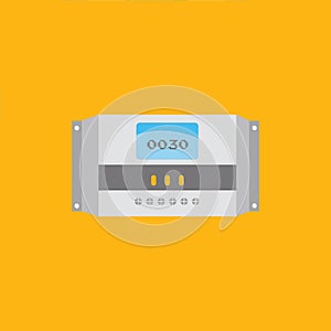 Solar Charge Controller in flat design Concept Image