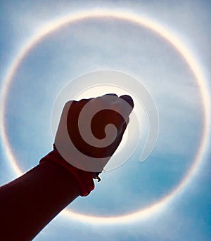 Solar circle rare photo