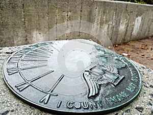 Solar clock near Georgia Institute of Technology