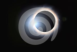 Solar corona full eclipse