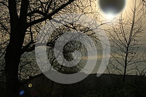 Solar eclipse photo