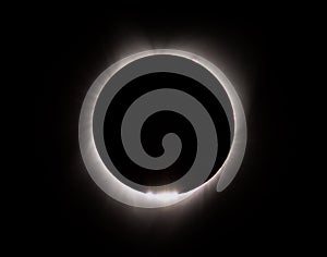 Solar Eclipse as it begins in 2017