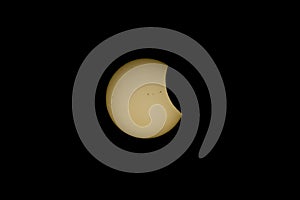 Solar Eclipse 2017 event in South Carolina sky