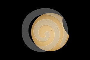 Solar Eclipse 2017 event in South Carolina sky