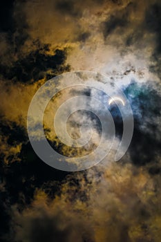 Solar Eclipse 2017 event in South Carolina sky