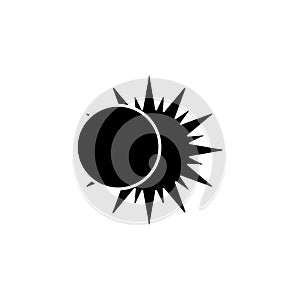 Solar eclipse icon. Elements of space Icon. Premium quality photo