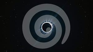 Solar Eclipse Observed in Dark Sky