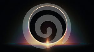 Solar Eclipse Radiance at Horizon