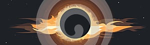 solar eclipse vector flat minimalistic isolated vector style illustration