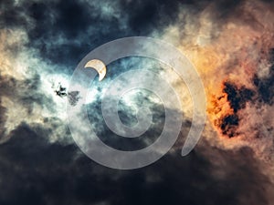 Solar eclipses the end of the year 2019