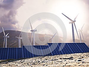 Solar Eco power and wind generators