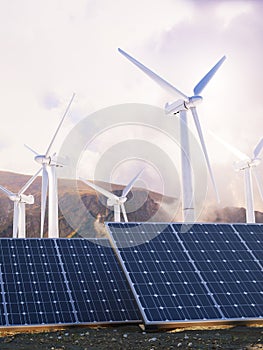 Solar Eco power and wind generators