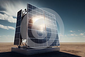 Solar electro panels created with Generative Ai