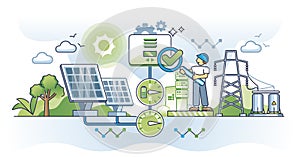 Solar energy charge controllers and power management system outline concept