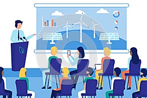 Solar energy conference concept