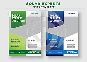 Solar Energy Flyer Templates, Solar Experts Solutions Flyer