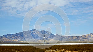 Solar energy generation in the desert area