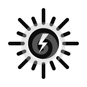 Solar energy icon, simple style