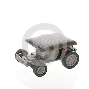 Solar energy isolated over white background