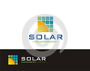 Solar Energy Logo Concept