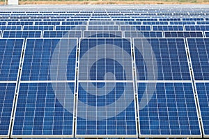 Solar energy panels closeup