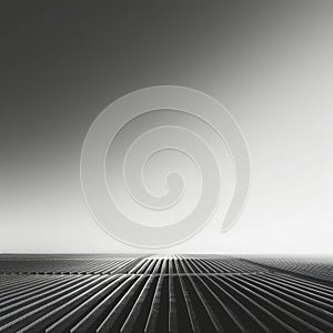 Solar energy panels on a grey background. Photovoltaic cells.