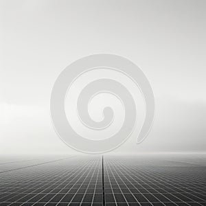 Solar energy panels on a grey background. Photovoltaic cells.