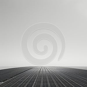 Solar energy panels on a grey background. Photovoltaic cells.