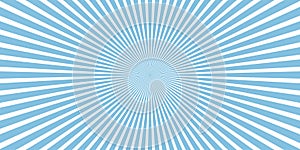 Solar explosion background vector blue retro burst abstract background. Vector