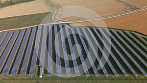 Solar Farm Aerial View