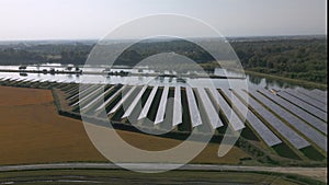 Solar Farm Aerial View