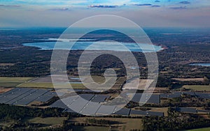 Solar Farm and Lake Santa Fe