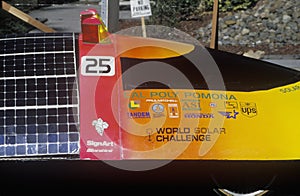 Solar Flair solar powered car, CA