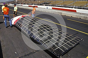 Solar Flair solar powered car at the Solar and Electric 500, AZ