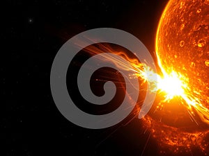 Solar Flare Eruption: A Powerful Release of Energy