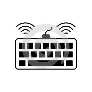 Solar keyboard Vector Icon which can easily modify or edit.