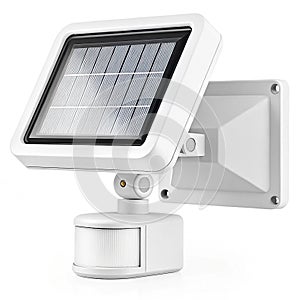 Solar motion activated security light