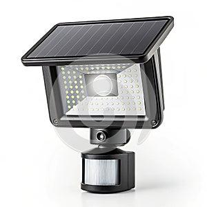 Solar motion activated security light