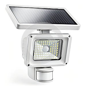 Solar motion activated security light