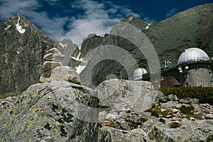 Solar observatory and Lomnica Peak