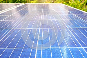 Solar panal for green energy background. photo