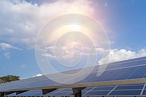 Solar panel, alternative electricity source - concept of sustainable resources, And this is a new system that can generate