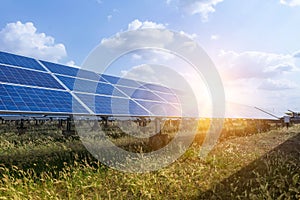 Solar panel, alternative electricity source - concept of sustainable resources, And this is a new system that can generate