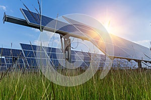 Solar panel, alternative electricity source - concept of sustainable resources, And this is a new system that can generate