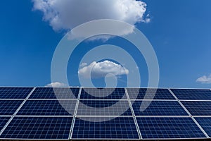 Solar panel, alternative electricity source - concept of sustainable resources, And this is a new system that can generate
