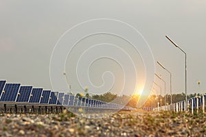 Solar panel, alternative electricity source, concept of sustainable resources, And this is a new system that can generate