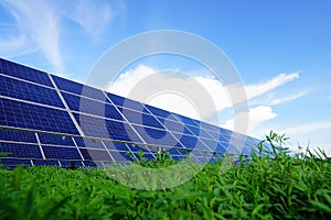 Solar panel, alternative electricity source, concept of sustainable resources, And this is a new system that can generate