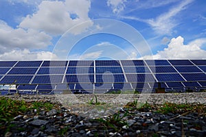 Solar panel, alternative electricity source, concept of sustainable resources, And this is a new system that can generate