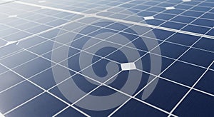 Solar Panel Array in Bright Outdoor Setting